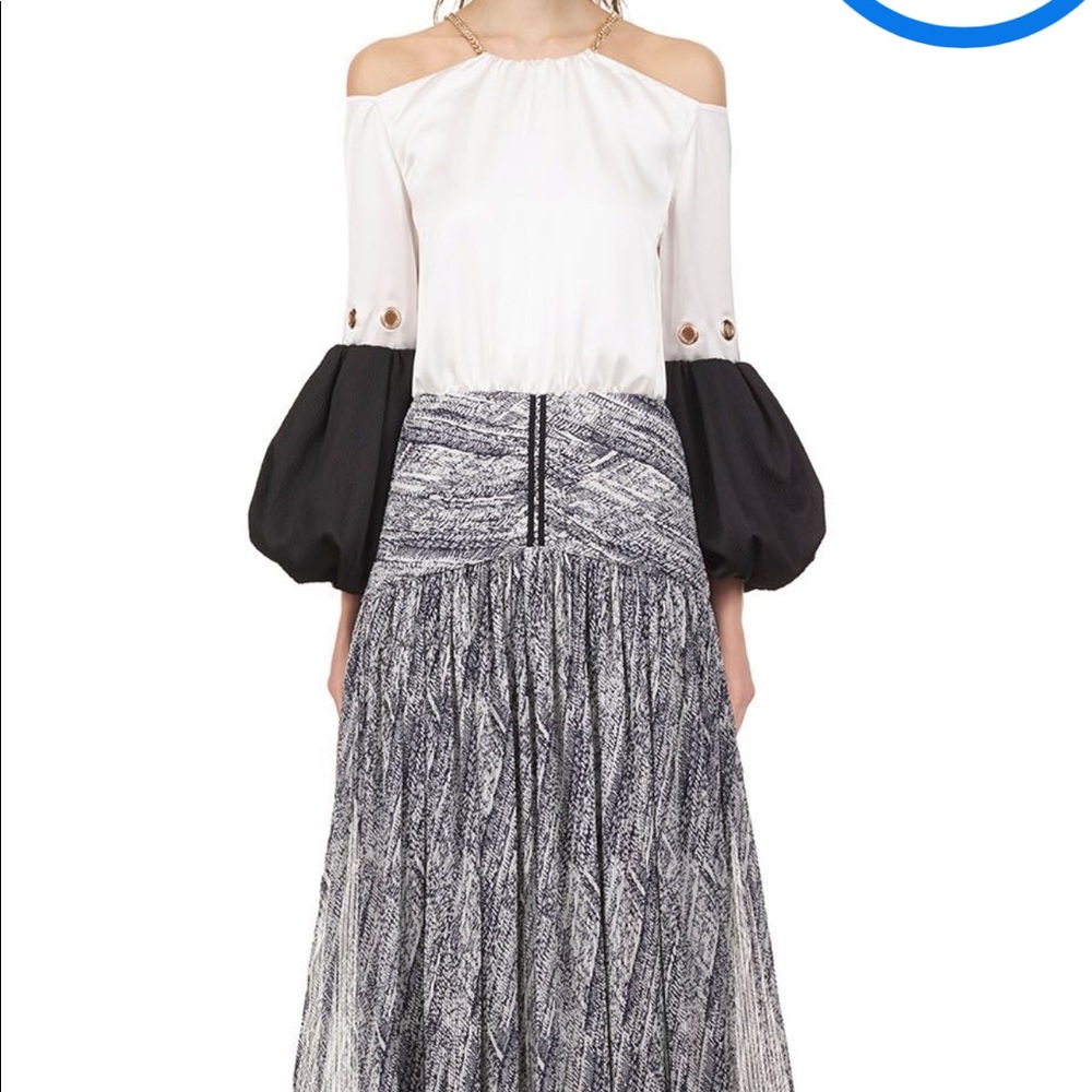 NWT self-portrait balloon sleeve midi dr